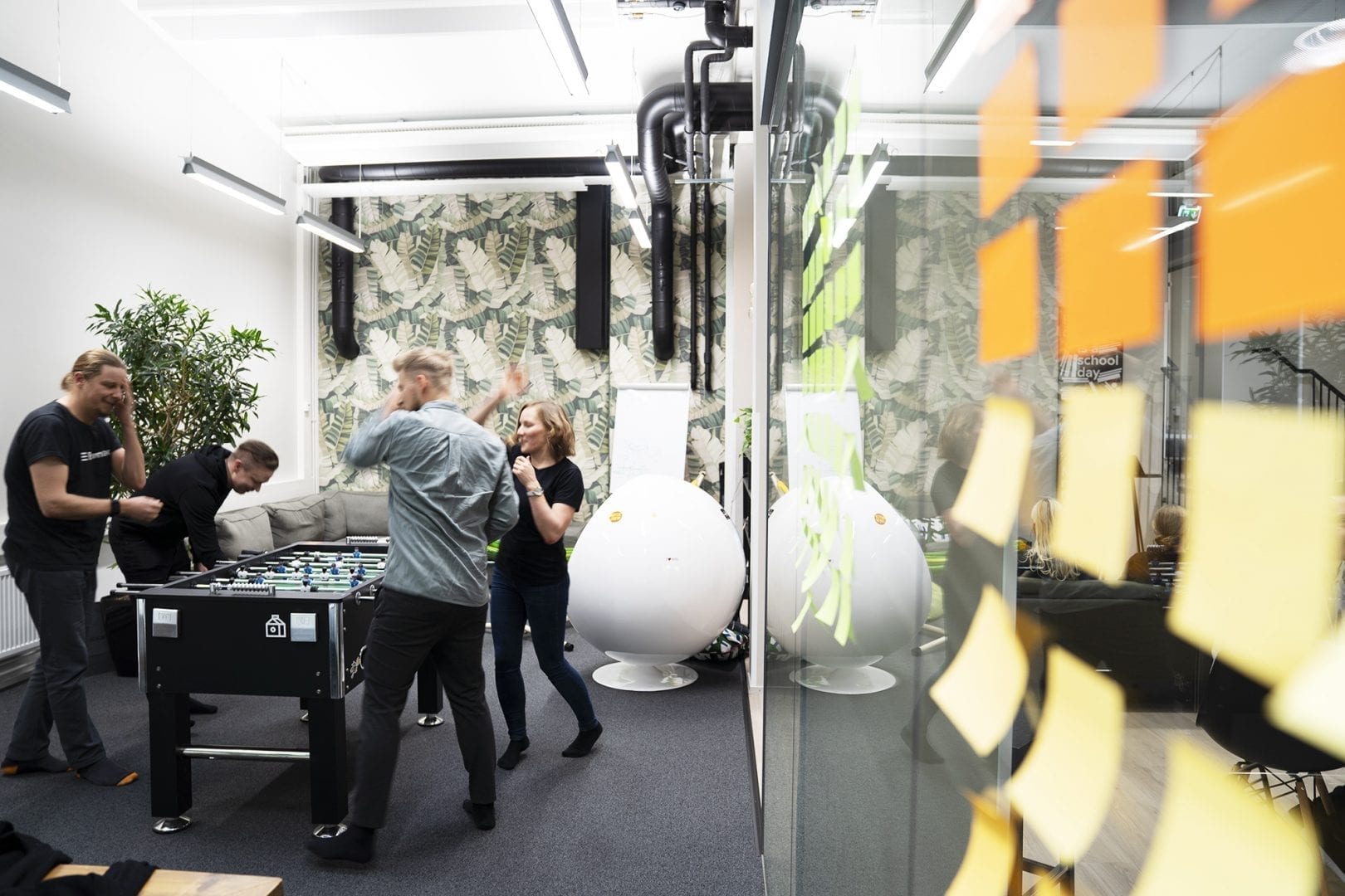 Evermade team having fun at the office