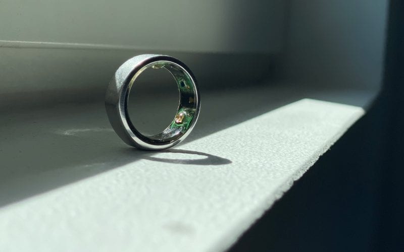 Oura ring on a table