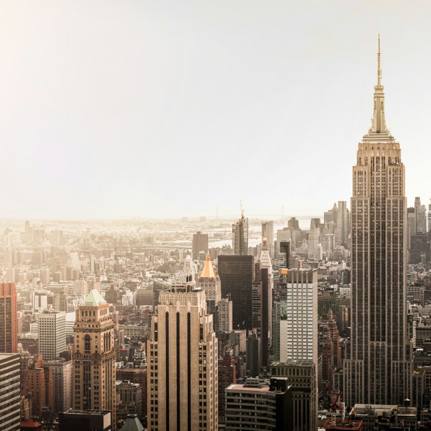 Manhattan city skyline Manhattan city skyline