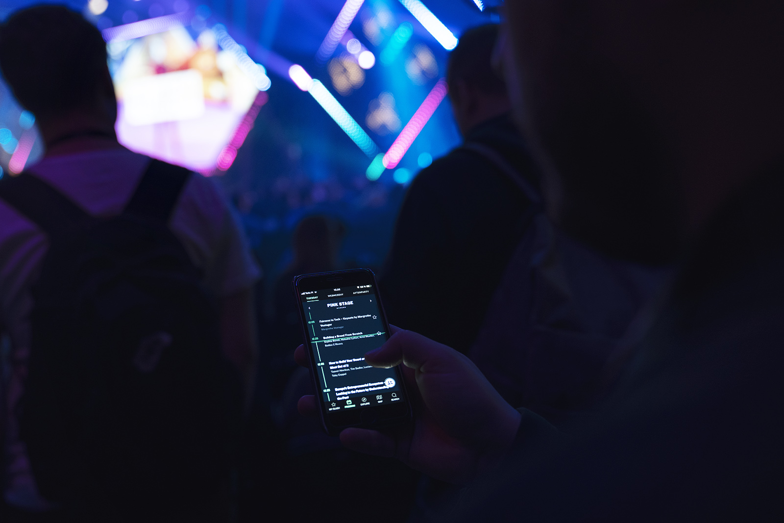 Slush progressive web application used at Slush 2018