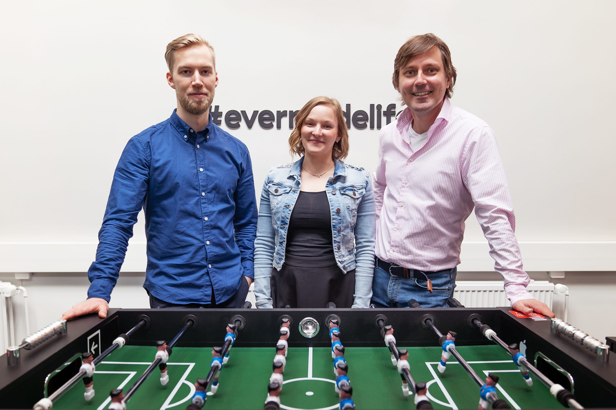 Evermade admin team: Otto, Iina and Sami