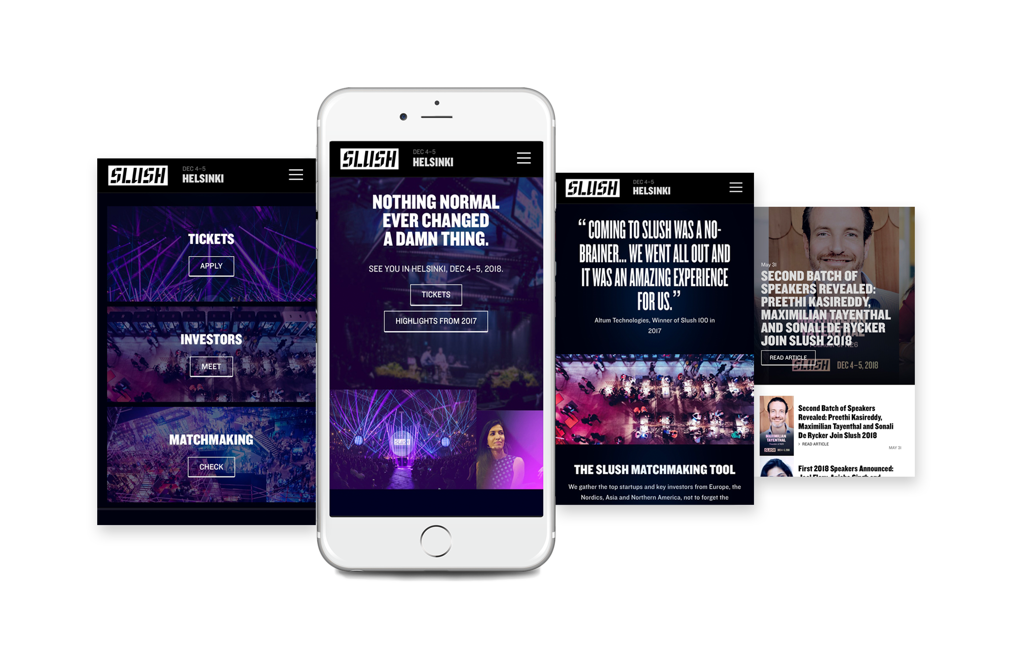 The slush.org website